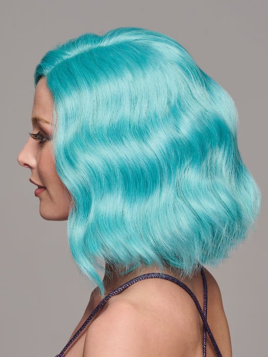 Blue Babe | Synthetic Lace Front Wig (Mono Part)