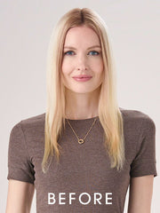 Barely There Straight 16" | Synthetic Hair Topper (Hand Tied)