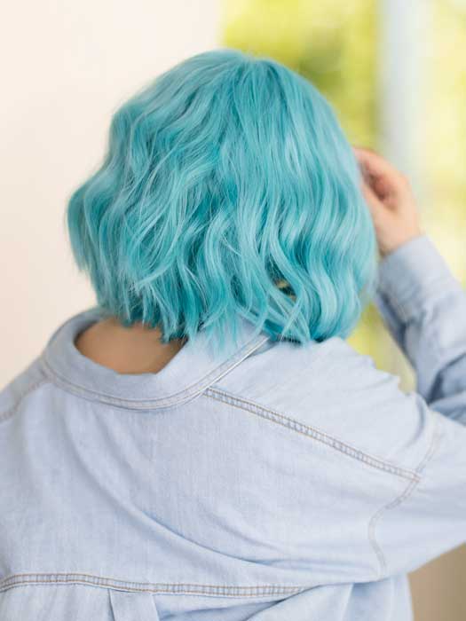 Blue Babe | Synthetic Lace Front Wig (Mono Part)