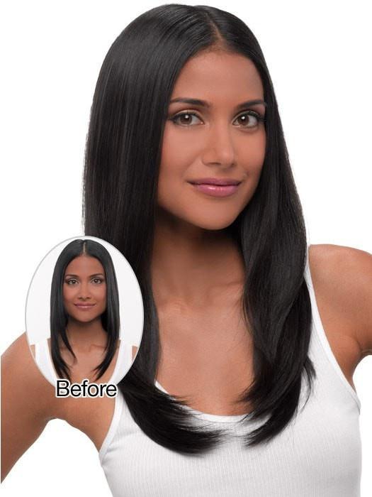 22" Straight HF Synthetic Hair Extension (1 Piece) | Clip In